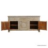 Picture of Mendocino Distressed Hand Carved Mid Century Sideboard with 3 Drawers