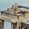 Picture of Dover Rustic Outdoor Bar Cart