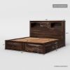 Picture of Modern Pioneer 4 Piece Captains Solid Wood Bedroom Set
