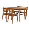 Picture of Glendale Mid Century Rattan Dining Table Chair Set