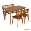 Picture of Glendale Mid Century Rattan Dining Table Chair Set