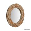 Picture of Trinidad Rustic Natural Wood Round Mirror
