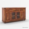 Picture of Oklahoma Traditional Rustic Rosewood Sideboard Buffet with Glass Door