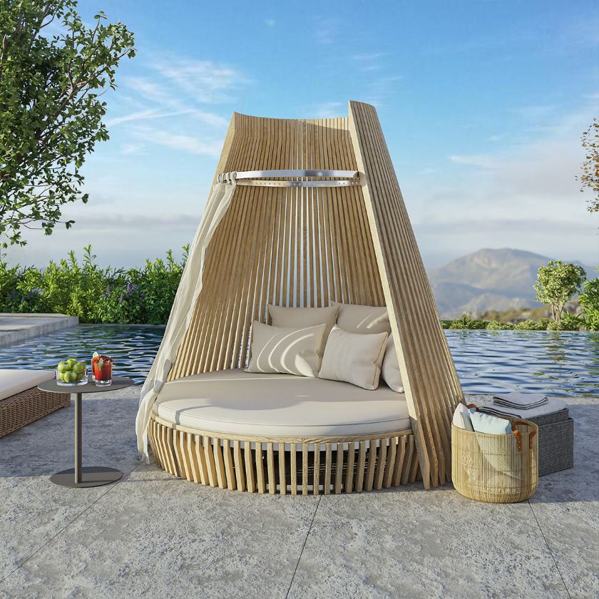 Picture of Loveland Hut Teak Outdoor Daybed