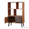 Picture of Plumas Industrial Natural Solid Wood 2 Door Display Bookshelf (53")