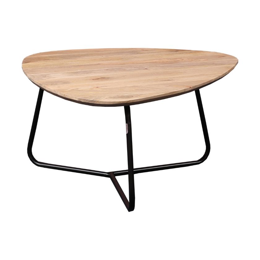 Picture of Mono Industrial Solid Wood Curved Triangle Coffee Table