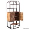 Picture of Stanislaus Industrial Rustic 2 Fluted Door Tall Display Bookshelf