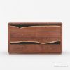 Picture of Morada Acacia Wood Epoxy Modern Dresser with 6 Drawers