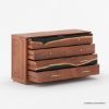 Picture of Morada Acacia Wood Epoxy Modern Dresser with 6 Drawers