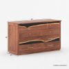 Picture of Morada Acacia Wood Epoxy Modern Dresser with 6 Drawers