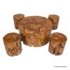 Picture of Guilford Antique Round Table and Stool Set