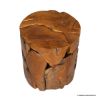 Picture of Guilford Antique Round Teak Stool Side Table