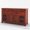 Picture of Cloverdale Solid Wood Dining Room Buffet Cabinet with Glass Door
