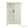 Picture of Kennedy Country Style Distressed White Armoire