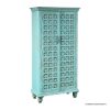 Picture of Gerber Freestanding Distressed Blue Small Armoire 