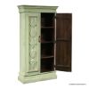 Picture of Hopland Traditional Green Solid Wood Armoire