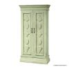 Picture of Hopland Traditional Green Solid Wood Armoire