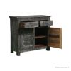 Picture of Gatineau Distressed Wood Accent Storage Cabinet with Drawers