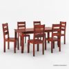 Picture of Cariboo Contemporary Rustic Solid Wood Dining Table Set