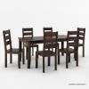 Picture of Cariboo Contemporary Rustic Solid Wood Dining Table Set