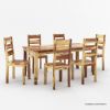 Picture of Cariboo Contemporary Rustic Solid Wood Dining Table Set