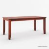 Picture of Cariboo Solid Wood Dining Table With Contemporary Tapered Legs 