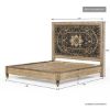 Picture of Treviso Rustic Solid Wood Moroccan Style Platform Bed