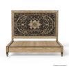 Picture of Treviso Rustic Solid Wood Moroccan Style Platform Bed