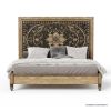 Picture of Treviso Rustic Solid Wood Moroccan Style Platform Bed
