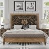 Picture of Treviso Rustic Solid Wood Moroccan Style Platform Bed