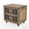 Picture of Treviso Solid Wood Hand-carved 2 Drawers Nightstand