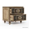 Picture of Treviso Solid Wood Hand-carved 2 Drawers Nightstand