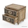 Picture of Treviso Solid Wood Hand-carved 2 Drawers Nightstand