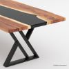 Picture of Penngrove Epoxy Live Edge Dining Table Set with Bench