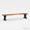 Picture of Penngrove Epoxy Live Edge Dining Table Set with Bench