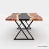 Picture of Penngrove Live Edge Acacia Wood Epoxy Dining Table