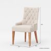 Picture of Penngrove Wing Back Tufted Beige Upholstered Dining Chair