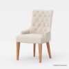 Picture of Penngrove Wing Back Tufted Beige Upholstered Dining Chair
