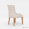 Picture of Penngrove Wing Back Tufted Beige Upholstered Dining Chair