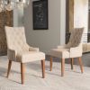 Picture of Penngrove Wing Back Tufted Beige Upholstered Dining Chair