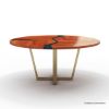 Picture of Hopland Mid century Modern Round Epoxy Dining Table