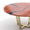 Picture of Hopland Mid century Modern Round Epoxy Dining Table