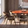 Picture of Hopland Mid century Modern Round Epoxy Dining Table