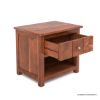 Picture of Ripon Modern Rugged Acacia Rustic Nightstand with Drawer