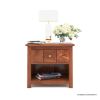 Picture of Ripon Modern Rugged Acacia Rustic Nightstand with Drawer