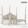 Picture of Sorocaba Solid Wood Rustic 4 Piece French Country Bedroom Set