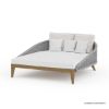 Picture of Doyle Modern Teak & Wicker Outdoor Daybed