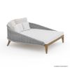 Picture of Doyle Modern Teak & Wicker Outdoor Daybed