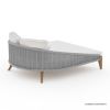 Picture of Doyle Modern Teak & Wicker Outdoor Daybed