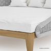 Picture of Doyle Modern Teak & Wicker Outdoor Daybed